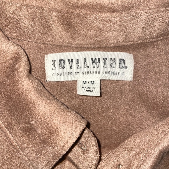 Idyllwind Tan Button-Up Shirt with Fringe - Picture 5 of 5